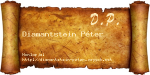 Diamantstein Péter névjegykártya